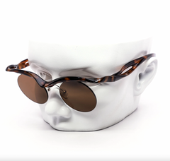Oval Festival Semi-Rimless Sunglasses