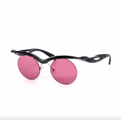Oval Festival Semi-Rimless Sunglasses