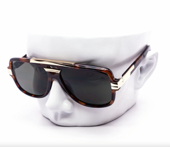 Retro Metal Brow Bar Shield Aviator Sunglasses
