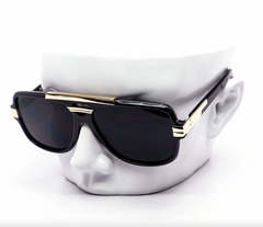 Retro Metal Brow Bar Shield Aviator Sunglasses