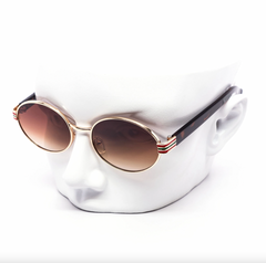 Eurovision Oval Metal Sunglasses