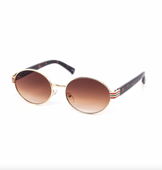 Eurovision Oval Metal Sunglasses