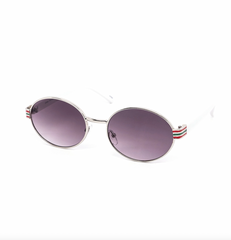 Eurovision Oval Metal Sunglasses