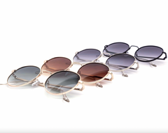 Classy Round Dial Metal Frame Sunglasses