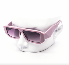 Minimalist Flatline Chunky Prism Abstract Sunglasses