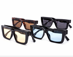 Minimalist Chunky Square Frame Sunglasses