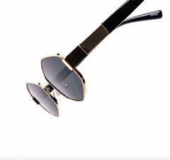 Hexa Diamond Metal Minimalist Sunglasses