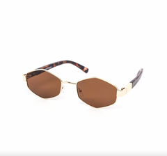 Hexa Diamond Metal Minimalist Sunglasses