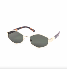 Hexa Diamond Metal Minimalist Sunglasses