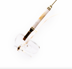 Rimless Clear Miter-Cut Wood Temple Eyeglasses