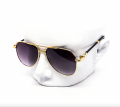 Oversized Rope Chain Aviator Gradient Sunglasses