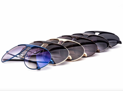 Modern Lux Round Aviator Sunglasses