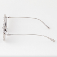 Multi Bejeweled Cat Eye Sunglasses