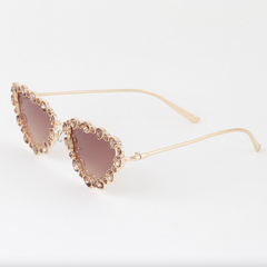Multi Bejeweled Cat Eye Sunglasses