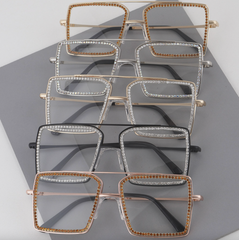 Blue Light Block Jeweled Glasses