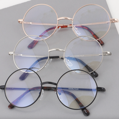 Blue Light Blocker Retro Round Glasses