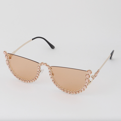 Mallory Bejeweled Undereye Sunglasses