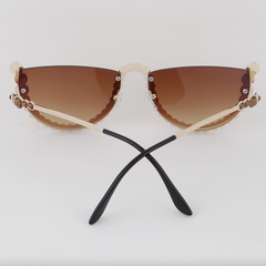 Mallory Bejeweled Undereye Sunglasses