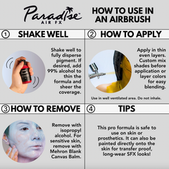 Mehron Paradise Air FX Alcohol Activated Makeup