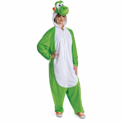 Yoshi Hooded Jumpsuit Adult Costume