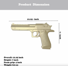 12.75" Golden Desert Eagle Foam Replica Prop