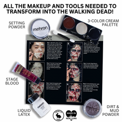 Mehron Complete Zombie Character Makeup Kit