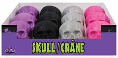 4" Neon Glitter Skulls