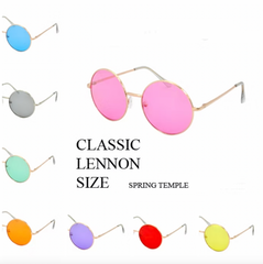Colorful Lennon Style Sunglasses