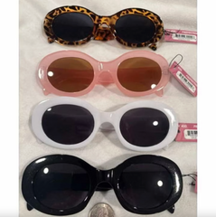 Jackie O Style Sunglasses w/ Gold Logo