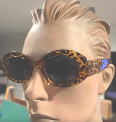 Jackie O Style Sunglasses w/ Gold Logo