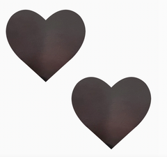 Temperature Reactive Black Heart Cover Pasties