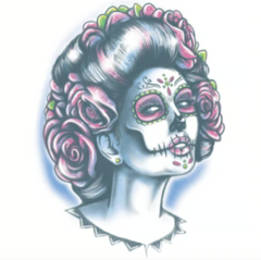 Tinsley Day of the Dead Tattoo Transfers