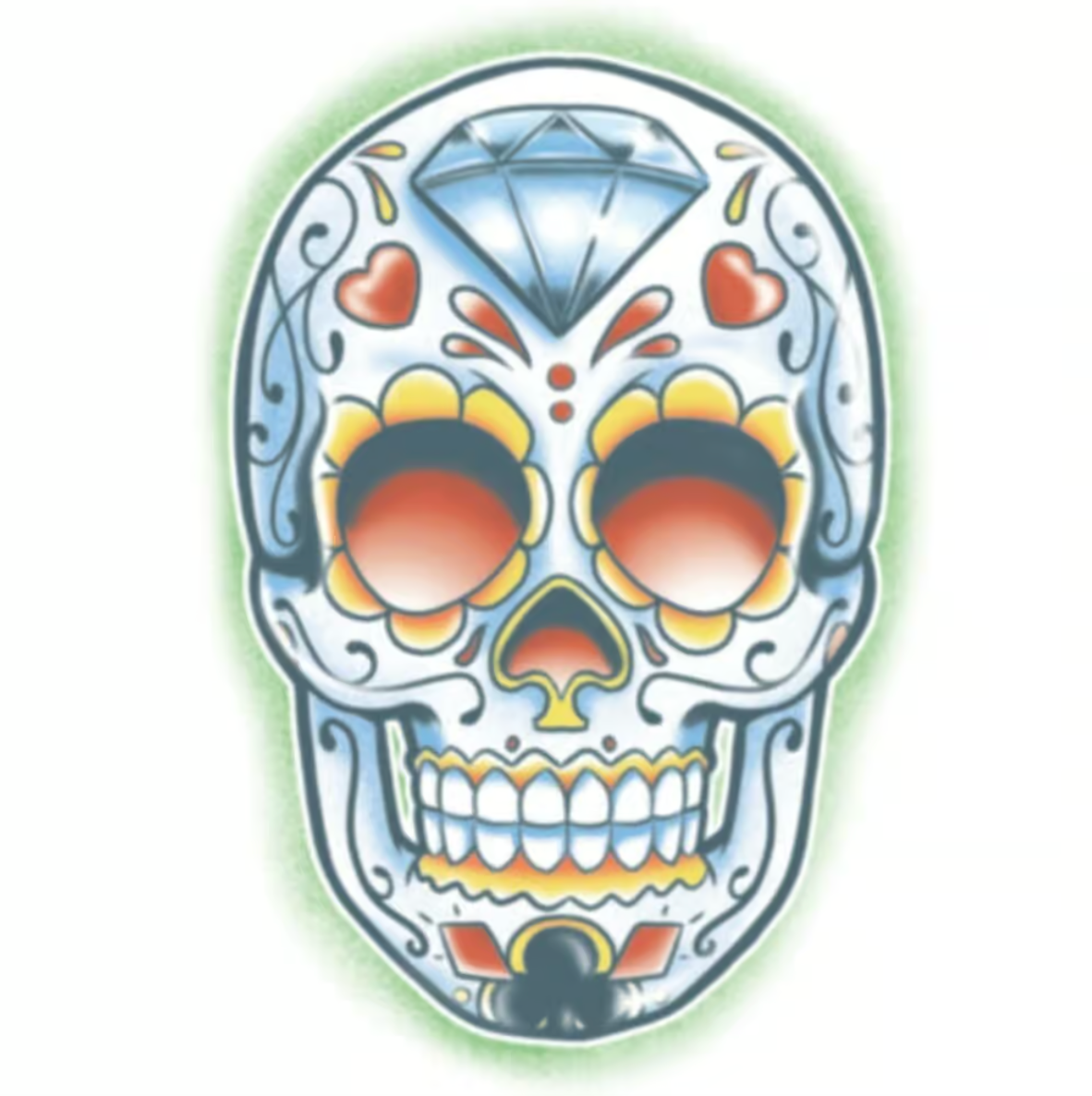 Tinsley Day of the Dead Tattoo Transfers