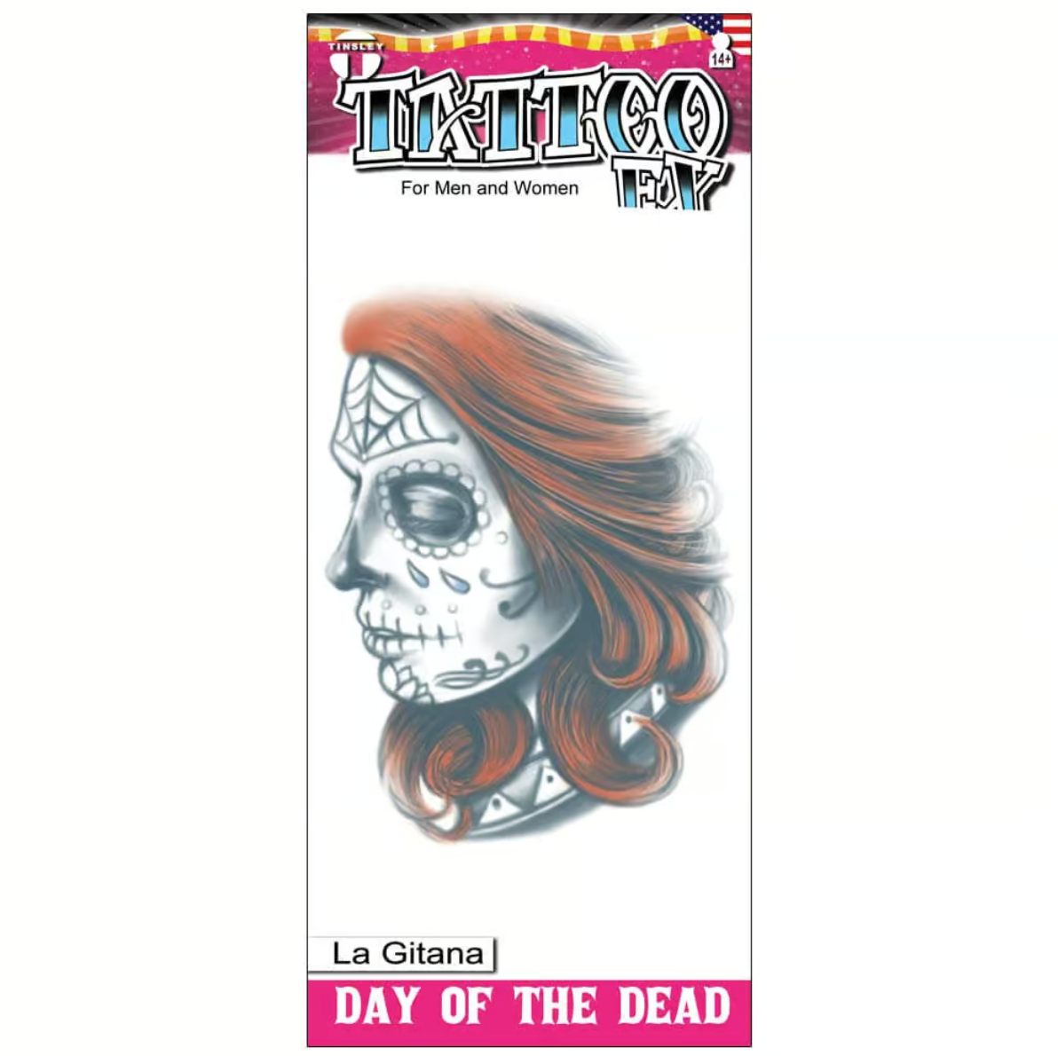 Tinsley Day of the Dead Tattoo Transfers