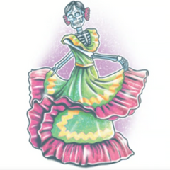 Tinsley Day of the Dead Tattoo Transfers