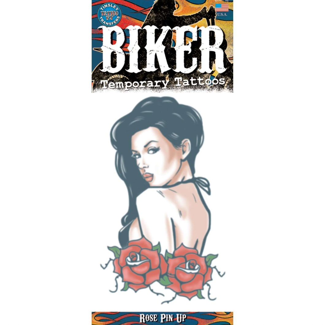 Tinsley Biker Temporary Tattoo Transfers