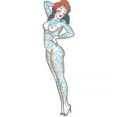 Tinsley Pin Up Temporary Tattoo Transfers