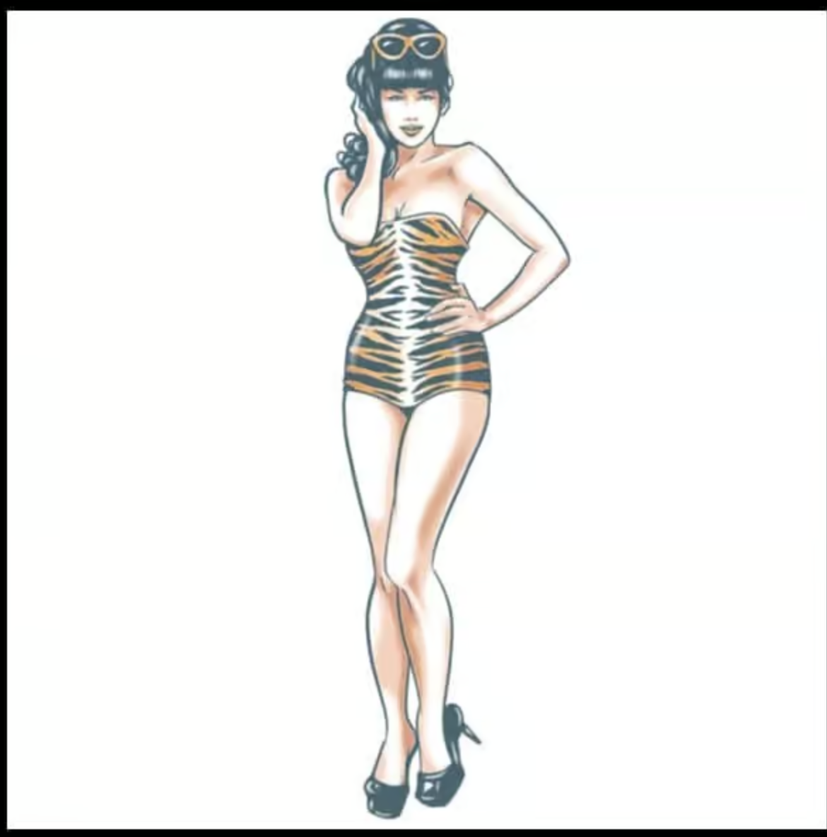 Tinsley Pin Up Temporary Tattoo Transfers