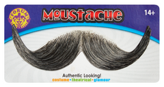 100% Human Hair Fake Handle Bar Mustache