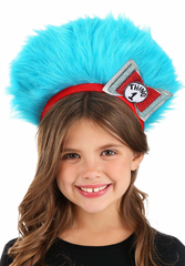 Dr Seuss Thing 1 & 2 Fuzzy Blue Headband