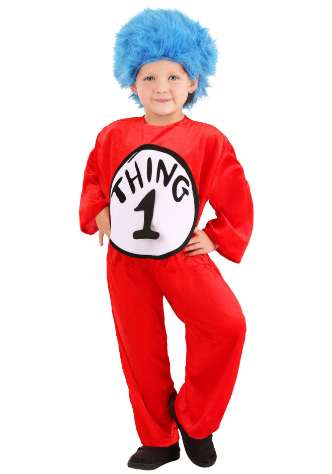 Dr Seuss Thing 1 and Thing 2 Child Costume