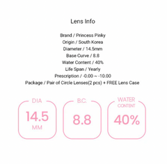 Pinky Paradise Yellow UV Reactive Eye Contacts