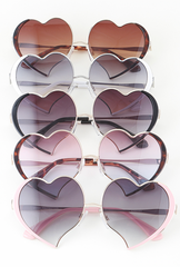 Bright Heart-Shaped Sunglasses