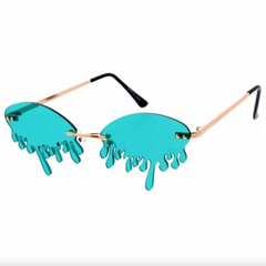 Dripping Oval Lens Sunglasses