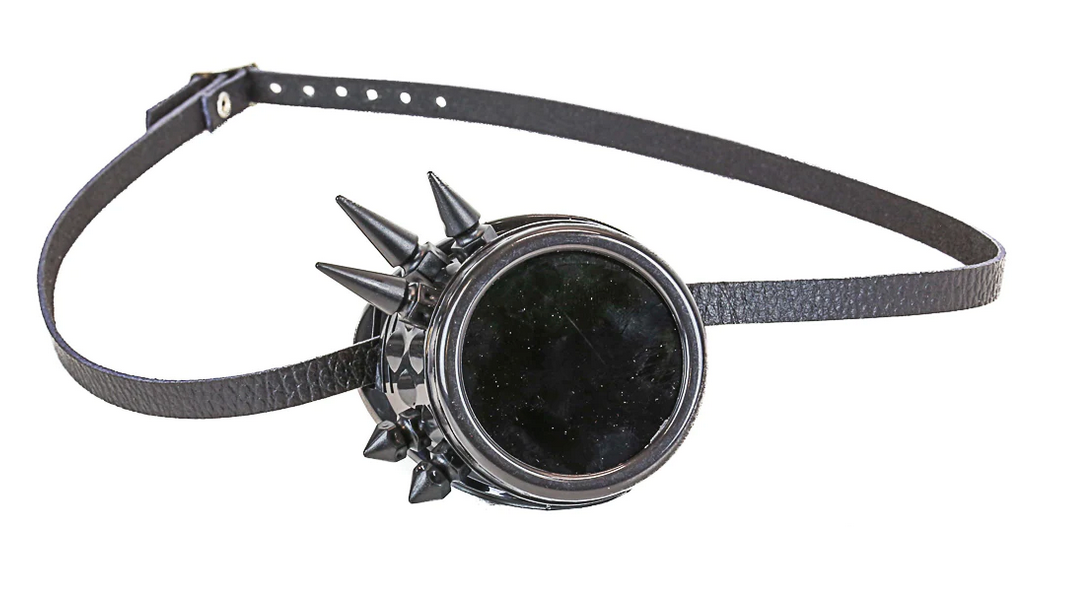 Spiked Monocle with Leather Strap
