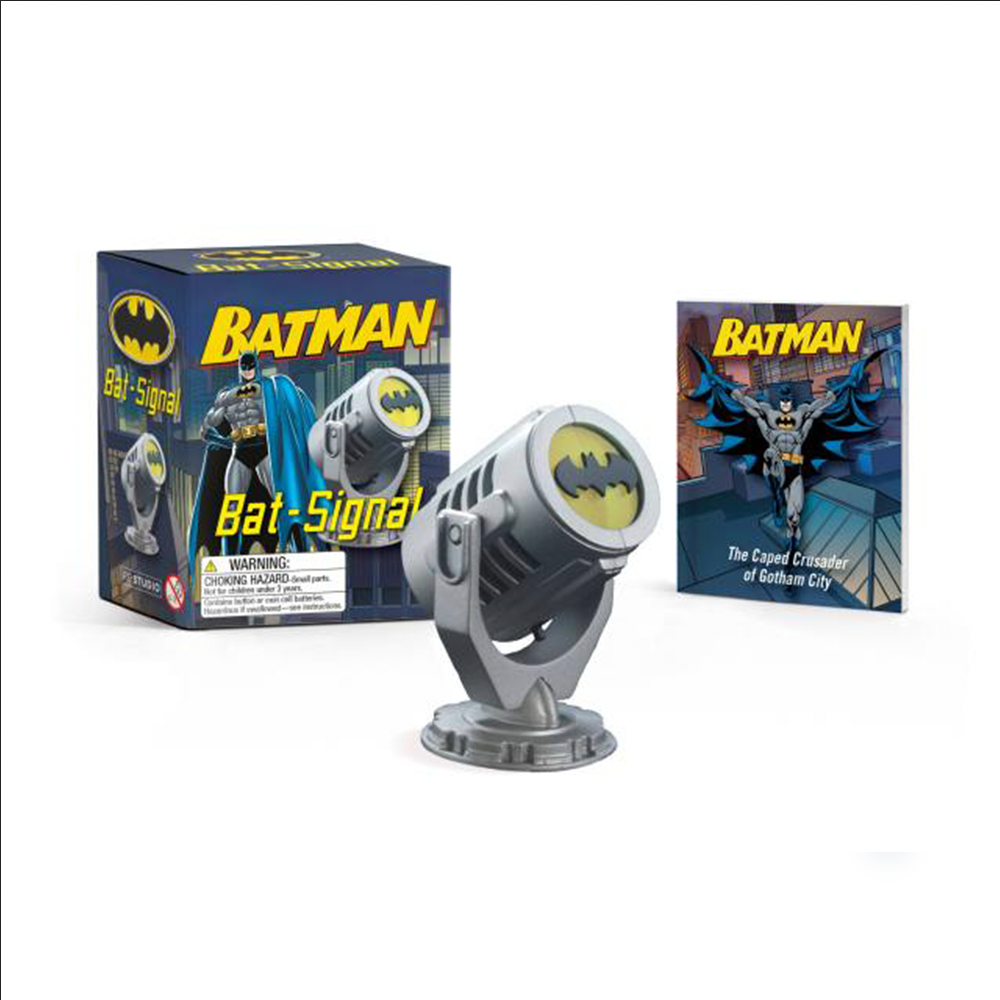 Batman Mini Light Up Bat-Signal Collectible w/ 48 Page Mini Booklet