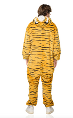 Roar in Comfort: Striped Tiger Pajama Jumpsuit