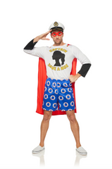 Superhero with a Twist: Captain Save A Hoe Men's Costume