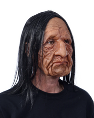 Roadie - Old Man Long Haired Latex Face Mask