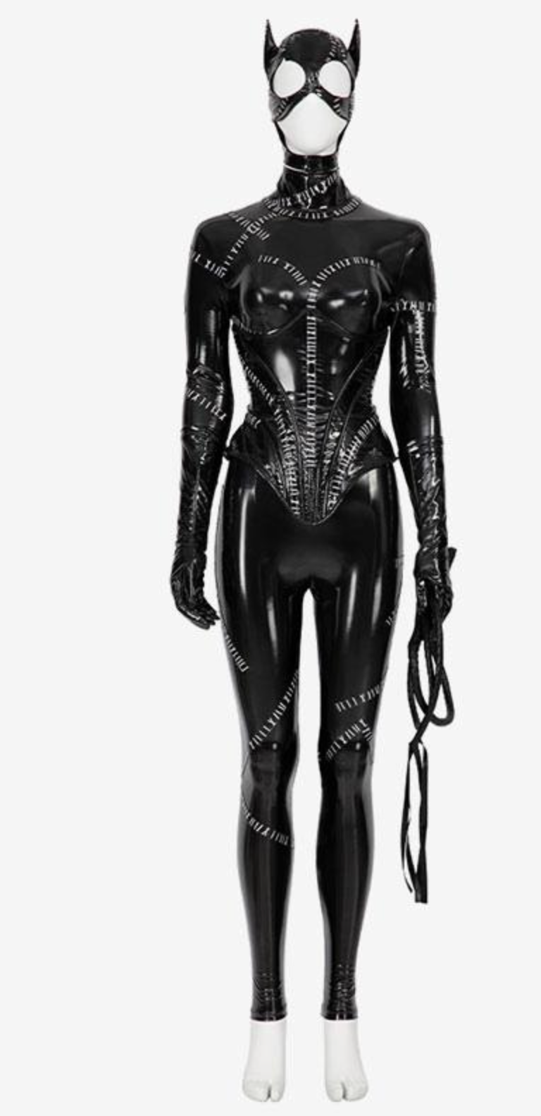 Cat Woman Selina Kyle Inspired Patent Leather Cosplay Adult Costume